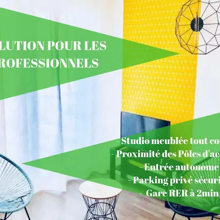 Btobed - Location Professionnelle - Confort Parking Gratuit Villepinte - Proche Parc Des Expositions Et Aeroport Cdg Apartment